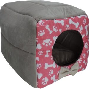 Cama Iglu e Toca Para Cachorro Luxo ROSA G