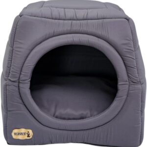 Cama iglu toca para cachorro e gato, cama 2x1 para cachorro ou gato com almofada, TAM. G