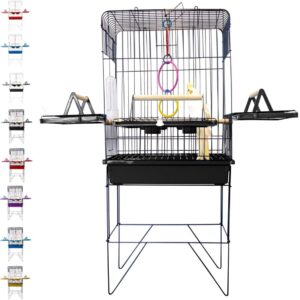 Utility Pet & Lar, Gaiola Calopsitas Viveiro Periquito Pássaro Papagaio Cor:Preto/Preto
