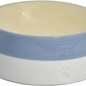 Great Pets Pote De Cerâmica Para Cães Médio Azul