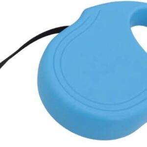Guia Retrátil para Pets de 5 metros com Trava de Segurança - Ideal para Cães e Gatos, Passeios com Classe Premium (Azul)