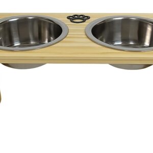 Comedouro Elevado Pet Estação de Alimentação para Cães e gatos Comedouro Duplo Altura Ajustavel