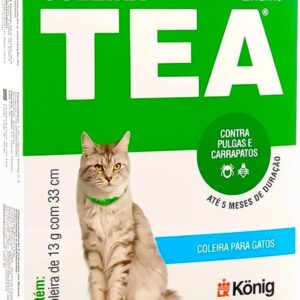 KONIG Coleira Tea - Antipulgas E Carrapatos Para Gatos