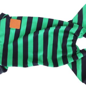 Acouto Pijama Listrado de Cães de 4 Pernas 4 Pernas-ential Elegante e Aconchegante para Animais Estimação o Ano Todo (Xl)