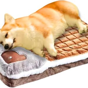 Cama Pet Ortopedica Caminha De Cachorros Antiderrapante Colchão Pet Cama Para Cachorro e Gatos Ortopédica (Marrom)