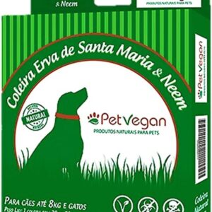Coleira Para Cachorros, 08kg e Gatos,Coleira Erva de Santa Maria e Neem,Passeio e Viagem,Confortável e Resistente