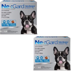 Antipulgas E Carrapatos Cães Nexgard 04 A 10kg - Kit Com 02