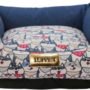 Cama quadrada Pet, animais de pequeno e porte, pratica e confortavel. Tecido impermavel TAM. M