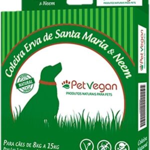 Coleira Natural Erva de Santa Maria & Neem Para Cães de 08kg a 15Kg