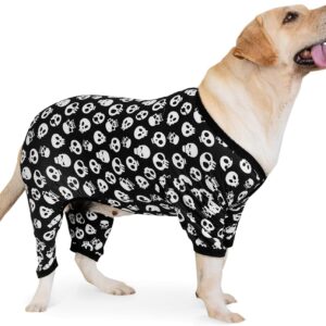 CuteBone Pijama de cachorro Pitbull Roupas elásticas para cães de tamanho médio/grande ZP03XL