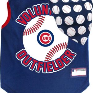 Pets First Regata CUB-4104-LG Chicago Cubs com bandana