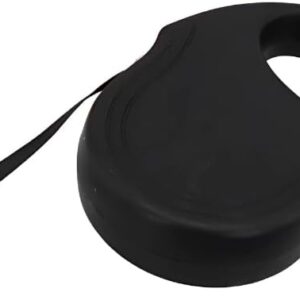 Guia Retrátil para Pets de 5 metros com Trava de Segurança - Ideal para Cães e Gatos, Passeios com Classe Premium (Preto)
