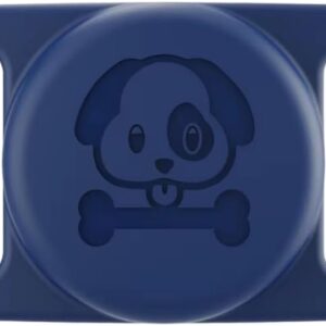 Capa Case Premium A Prova De Água Compatível Com Rastreador Airtag Para Fixar Em Coleira Pet, Gato e Cachorro – HEISIL (AZUL)