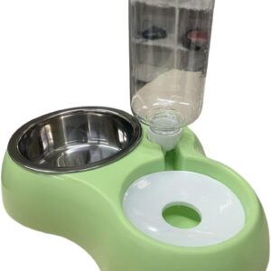 Comedouro Tigela Inox Duplo Para Pet Cachorro Bebedouro Automático Para Cães E Gatos
