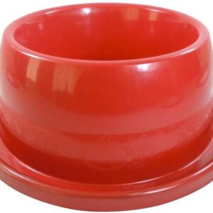 Furacão Pet Comedouro Plástico Anti Formiga 350Ml Vermelho Para Cães