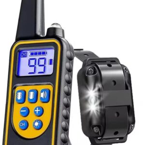 Colar Coleira Treinamento para Pet controle remoto impermeável recarregável eletrônico