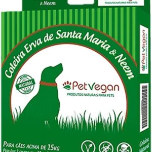 Coleira Para Cachorros, Acima de 15Kg,Coleira Erva de Santa Maria e Neem,Passeio e Viagem,Confortável e Resistente