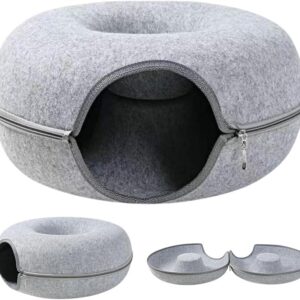 Cama Túnel Grande e Redonda, Tunel para Gatos, Cama de Túnel Grande, 50 * 20 * 18Cm Cama de Gato, Cama para Gato, Cama Gato, Tunel Gato, Toca para Gatos, Casinha de Gato, Casinha para Gatos