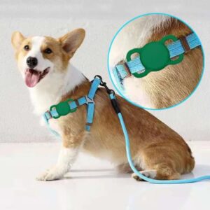 Capa Suporte para AirTag Apple Original – Silicone Resistente à Água para Coleira de Cachorro e Gato, Chaveiro, Mochila – Leve, Discreta, Ideal para Pets e Objetos Pessoais