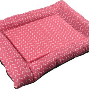 Colchonete Gigante 70x90 Com Zíper para Cachorro ou Gato Caminha Pet Grande ROSA