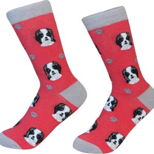 Meias para cães Black Shih Tzu unissex da E&S Pets