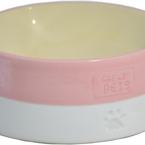 Great Pets Pote De Cerâmica Para Cães Médio Rosa