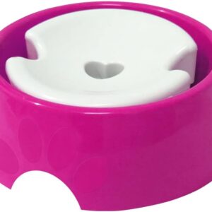 Furacão Pet Bebedouro Plástica Pop Pelos Longos N.3 1 000Ml Rosa Para Cães