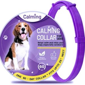 Coleira Calmante Natural Ajustável para Cães e Gatos