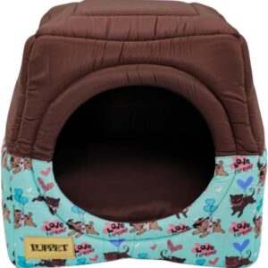 Cama iglu toca para cachorro e gato, cama 2x1 para cachorro ou gato com almofada, TAM. M