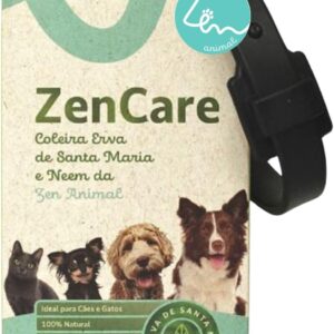 Coleira ZenCare Erva de Santa Maria e Neem Para Cães de Grande Porte