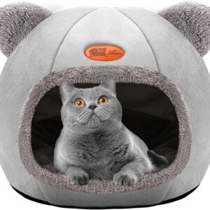 Cama para Gato(M 36 * 36 * 36 CM),Casinha de Gato, Casinha para Gatos, para Cachorro ou Gato com Almofada