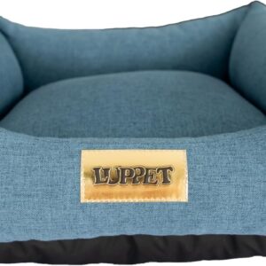 Cama quadrada caminha para pet cachorro gato,grande e medio, Cor indigo Tam. GG