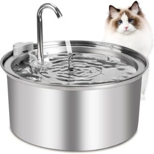 Bebedouro Fonte Água 3.2L Filtro Silenciosa Inox Para Gatos Cães Filtragem Automática, Fonte Gato, Fonte de Agua Pra Gato, Bebedouro para Gatos, Bebedouro Pet