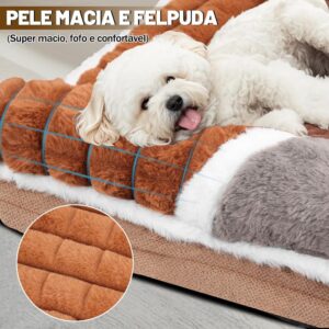 Cama Pet, Cama Colchão Ortopédica para Pet Cães 60 * 40 cm, Lavável e Resistente(Adequado Apenas para Raças de Pequeno a Médio Porte)