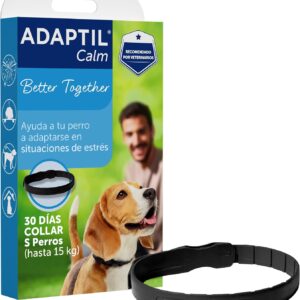 ADAPTIL Calm, anti-stress para cães, medos, ruídos fortes, aprendizagem, adoção - Coleira S para cães pequenos
