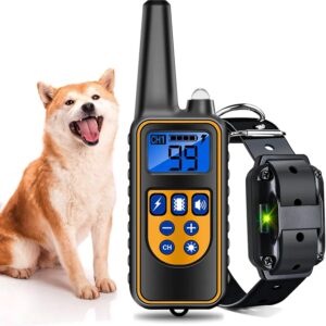 Colar Coleira Treinamento para Pet controle remoto impermeável recarregável eletrônico