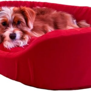 Cama Europa Fit Raça Grande para Cachorro Gato e Coelho Pet (Vermelho)