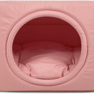Caminha Pet Iglu Impermeável 2 em 1 Caminha para Cachorro ou Gato - G - Rose