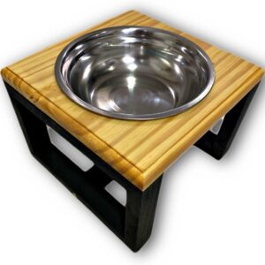 Comedouro Elevado Unitário Para Cães e Gatos - Tamanho M