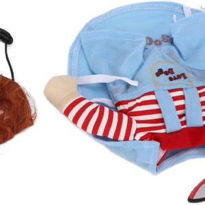 CHICIRIS Stitch Fantasia de cachorro, fantasias engraçadas para cosplay de Halloween para animais de estimação, roupas de Halloween, roupa de vestir para pequeno, médio e grande (GG)