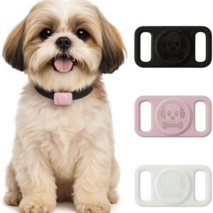 Capinha case para airtag a prova de água pet acessório para coleira de cachorro e gato (Preto)