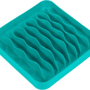 PET GAMES - Comedouro Funcional Flexivel e Lento Que Atiça a Procura por Alimentos para Cães e Gatos - Pet Wave - Verde