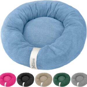 Cama De Gato Caminha Nuvem Ninho Pet Soft Redonda 50cm (Azul Céu)