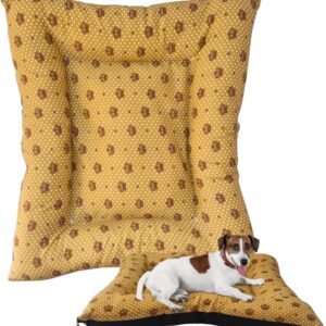 Colchonete PET Cachorro Gato Confortável Caminha Lavável Tamanhos P M G (Coroa Marron) (Médio)