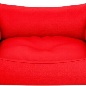 Cama Para Cachorro Pet Pequeno Médio E Grande Lavável Cor:Vermelha;Tamanho:M