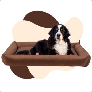 Cama Para Pet Gigante Xg Conforto Luxo Impermeável (Marrom)