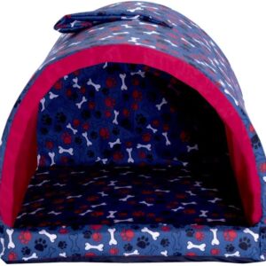 Cama Pet para Cachorro ou Gato Iglu Toca Patinhas