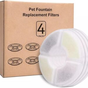 Kit 4 Refil Filtro Bebedouro Fonte De Água Pet Cães Gatos