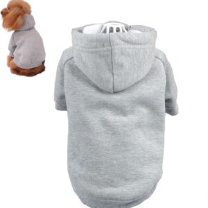 Roupas para animais de estimação para cães e gatos com capuz casaco de lã suéter quente roupas para cães