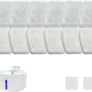 Filtros Refil Fonte Bebedouro Gatos Cães Pet, Bebedouro Fonte Gato Cão Com Filtragem E Purificação Pet (6 PCS)
